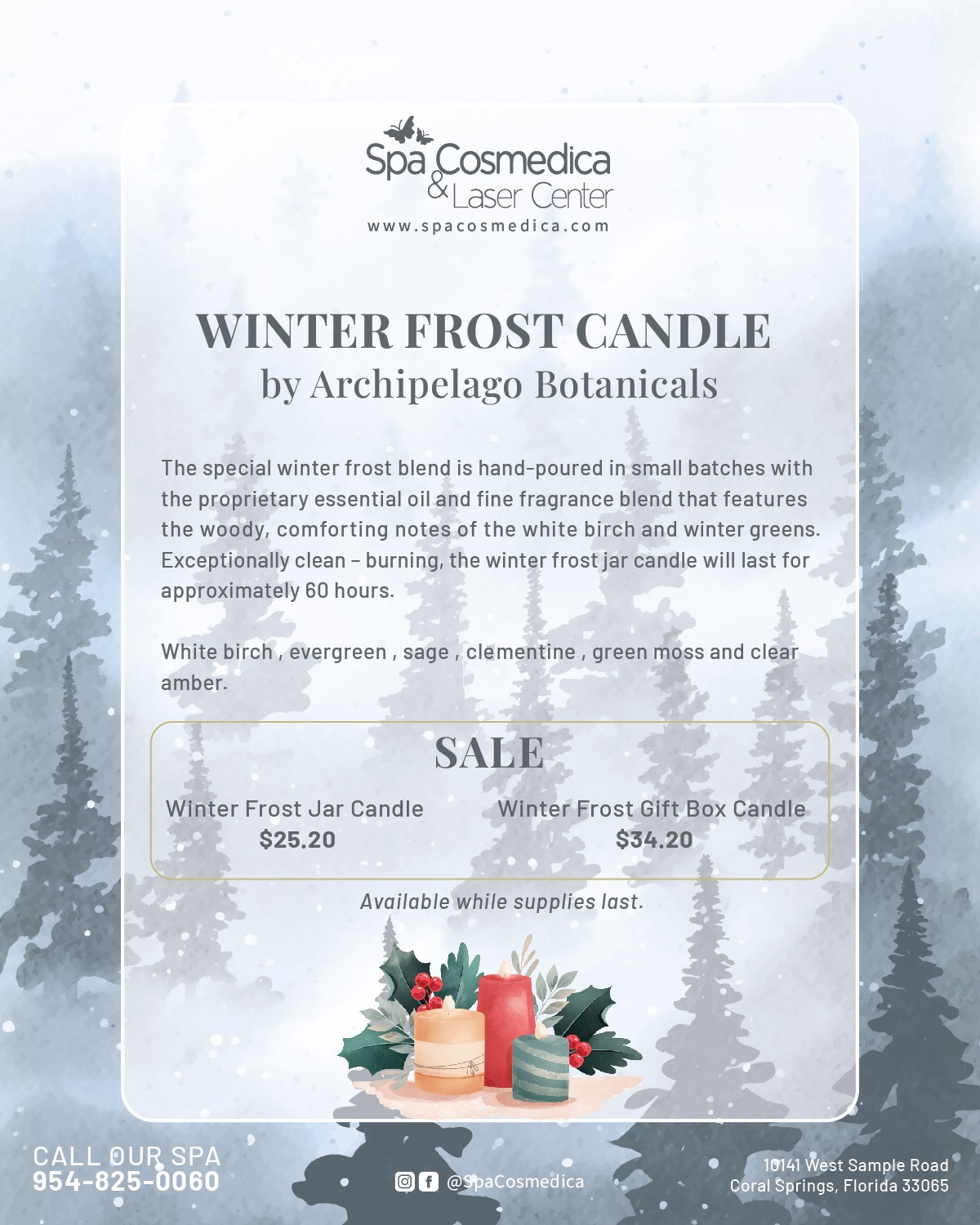 , Winter Frost Candle Sale!